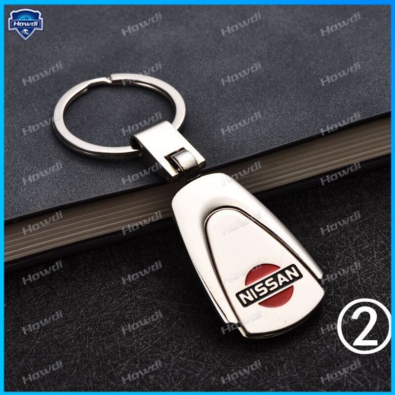 Set Gantungan Kunci Desain Logo Nissan Bahan Alloy