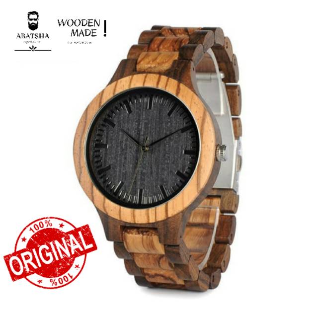 JAM TANGAN PRIA KAYU / JAM KAYU / SIMPLE / ELEGAN / UNIK / BOBO BIRD / WOODEN WATCH / ORIGINAL