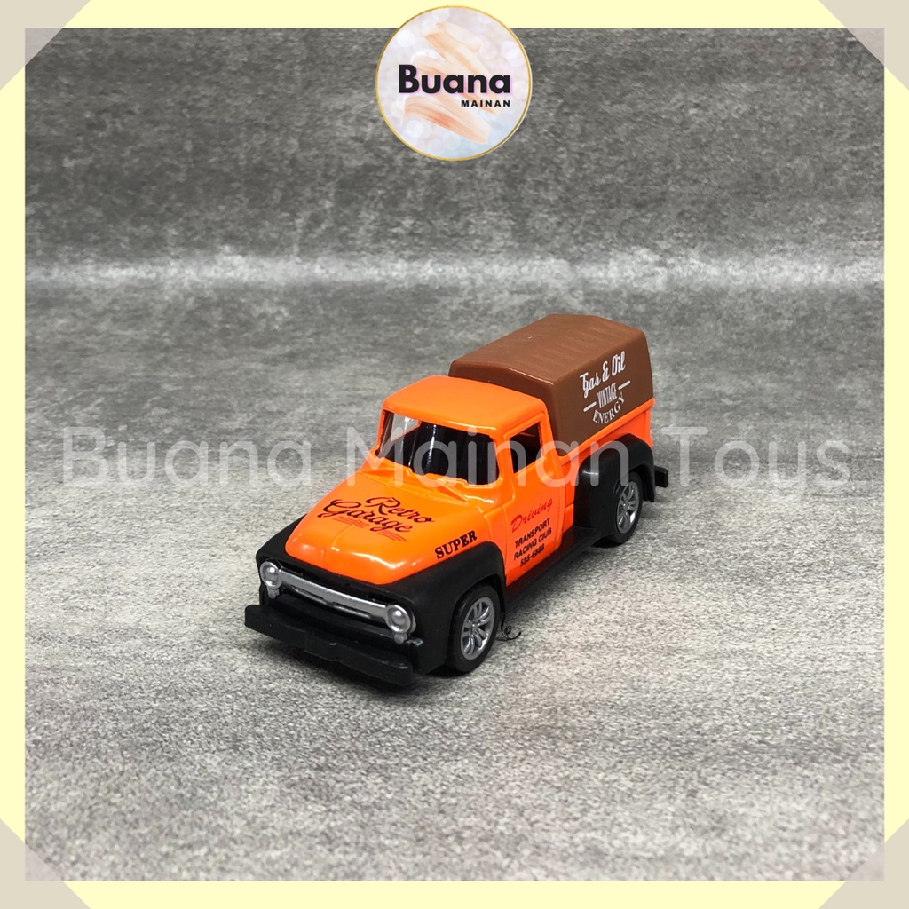 DIECAST MOBIL VINTAGE OLD PICK UP CAR MODERN CITY MAINAN ANAK MOBIL TRUCK