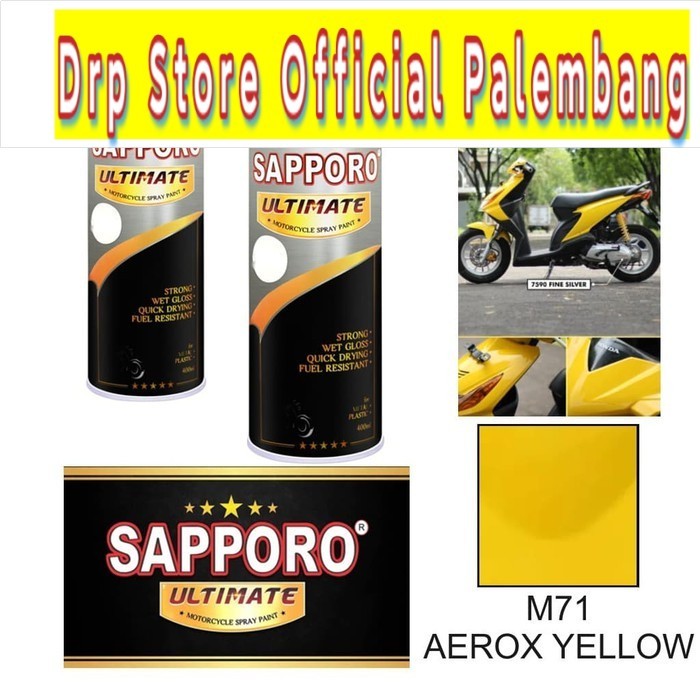 SAPPORO ULTIMATE M71 AEROX YELLOW - CAT SEMPROT SAPORO