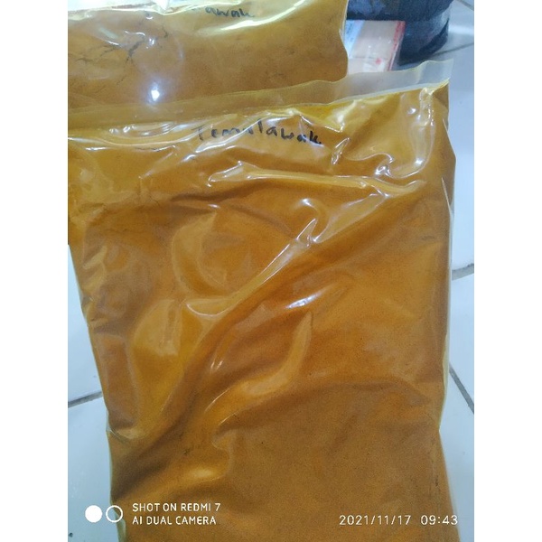 

Bubuk serbuk powder temu lawak isi 1kg 1kg murni100%