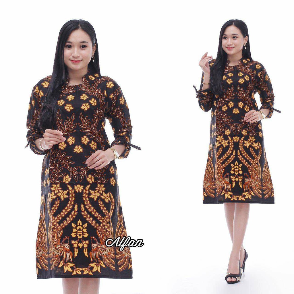 TUNIK BATIK MOTIF SERAGAM BATIK DIANPUTRI BAJU BATIK WANITA