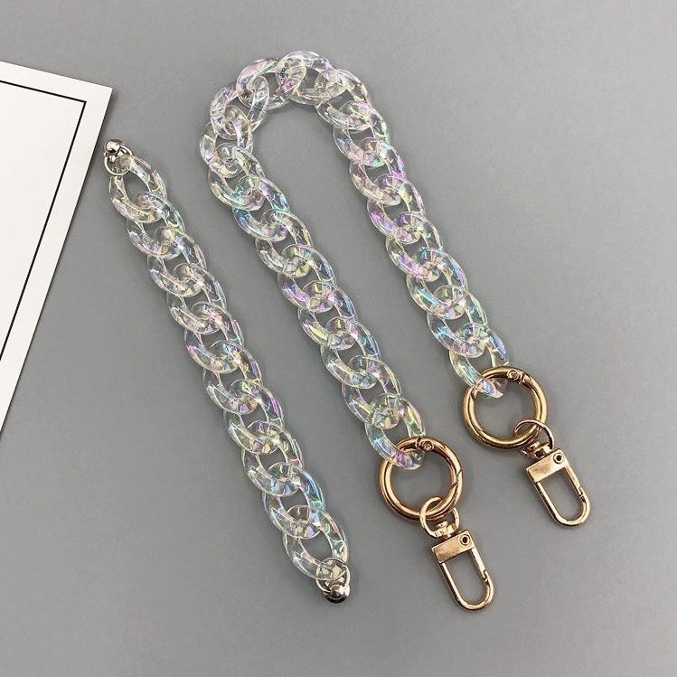 (TERBARU) Chain Grip Manik Manik DIY HOLOGRAM / KOREAN CHAIN untuk CASE HP  / RANTAI HOLO