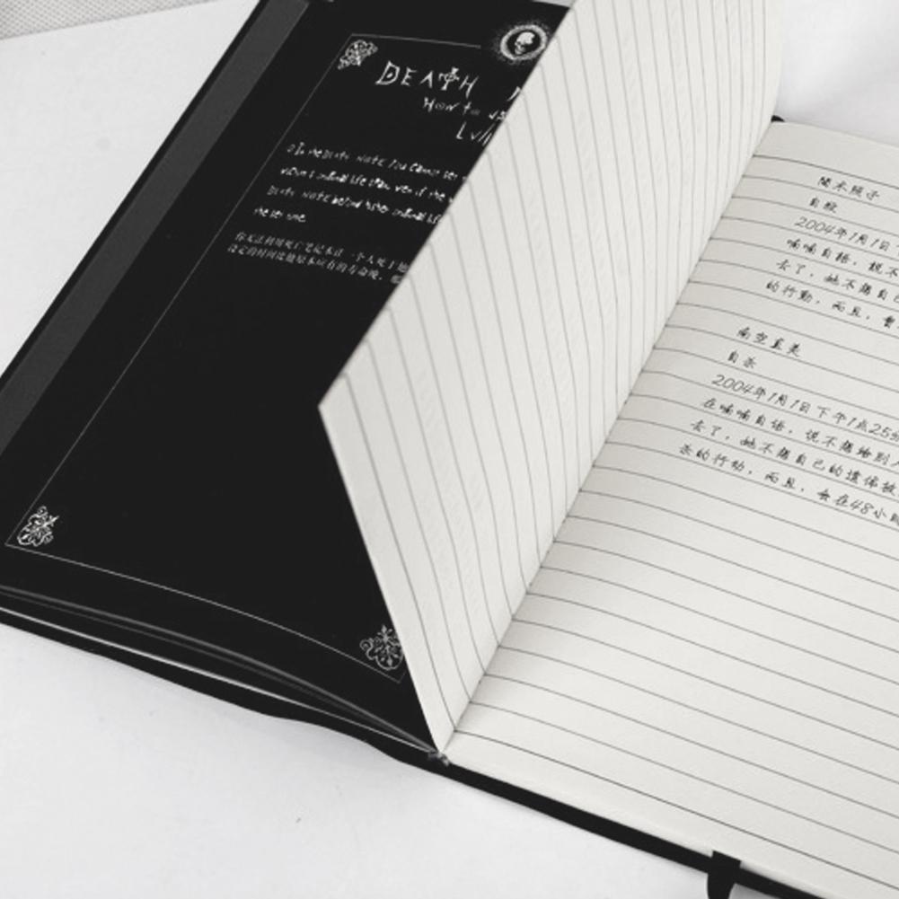 Buku Tulis Death Note Bergaris / Death Notebook / Buku Deathnote / Notebook Anime Dengan Pen
