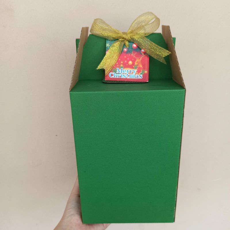 (5 Pc) Box Hampers Natal FREE TAG utk 3 Toples 500gr Kuker Dus Packaging Cookies 500 gram Kue Kering