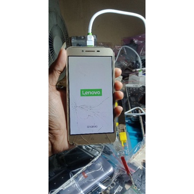 lcd+tulangan lenovo a6020a46 ori minus ts pecah
