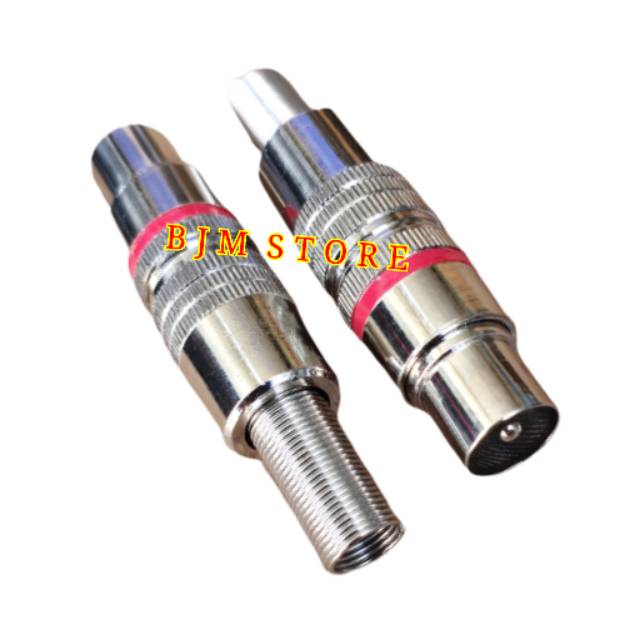 Jack TV Antena Male Besi JUMBO - Konektor Cowok Antenna Connector Besi Jumbo