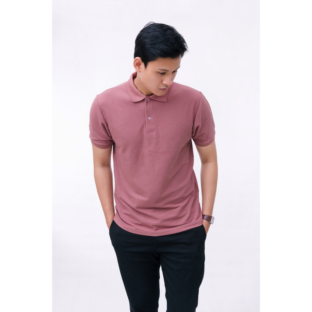 AKITA POLO SHIRT - Kaos Polo Pria in Dusty Rose