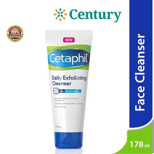 Cetaphil Daily Exfoliating Cleanser 178 ml / Facial Wash / Sabun Muka / Kulit Sensitif dan Kering