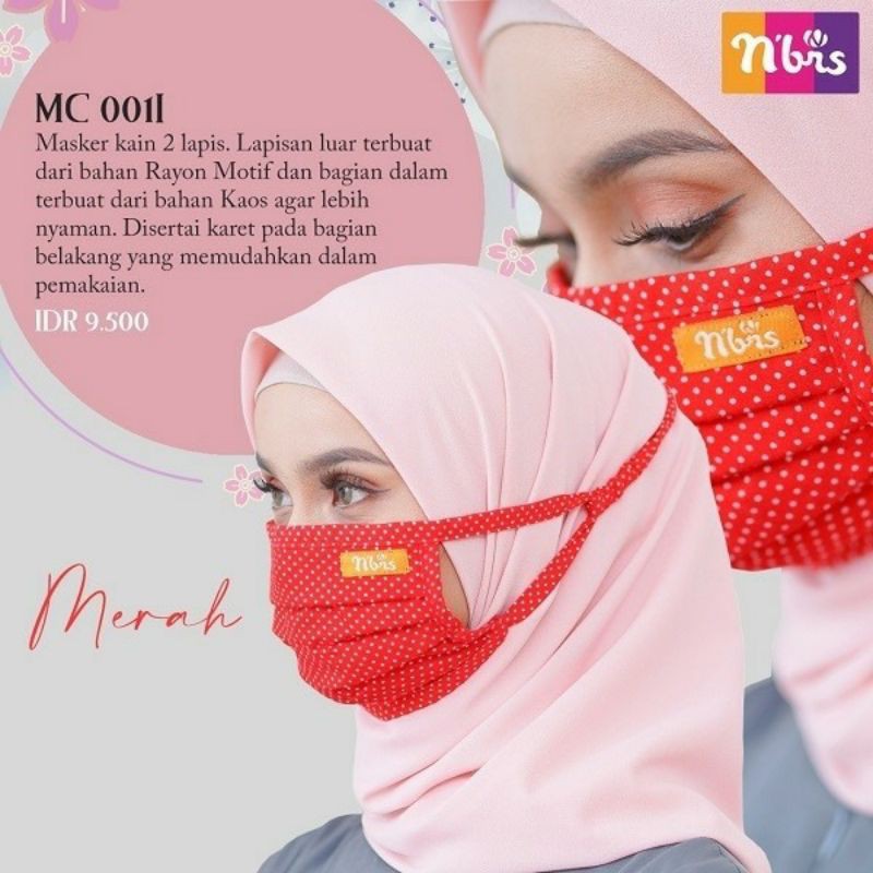 MASKER  MC 001 KARET HIJAB II NIBRAS