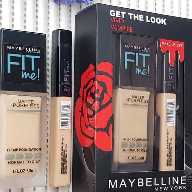 Maybelline Fit Me 2in1 Poleress / Maybelline Vivid Vampire Foundation Concealer