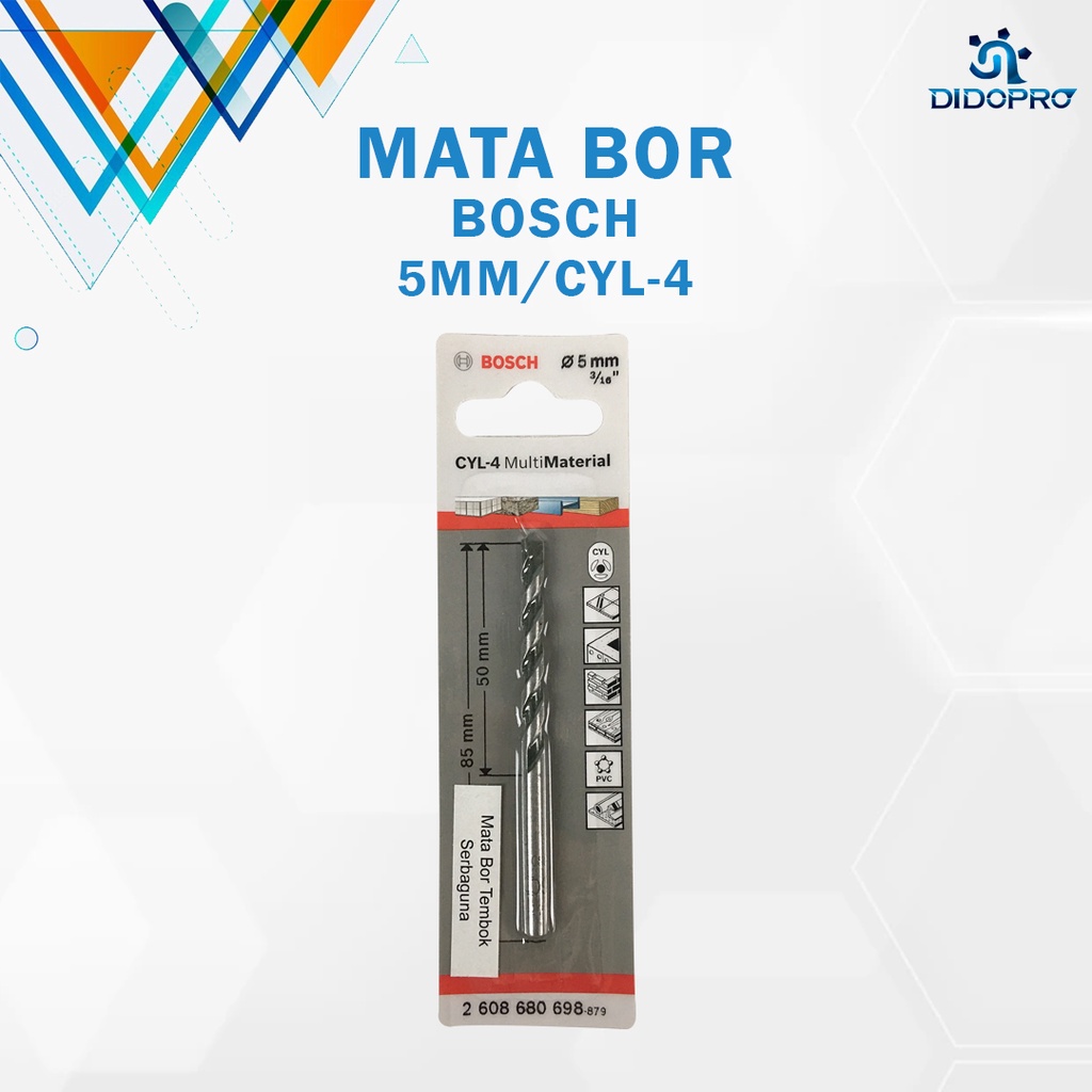 Mata Bor Beton / Tembok / Granit Multi Material Bosch CYL 4 4mm 5mm 6mm 8mm 10mm 12mm