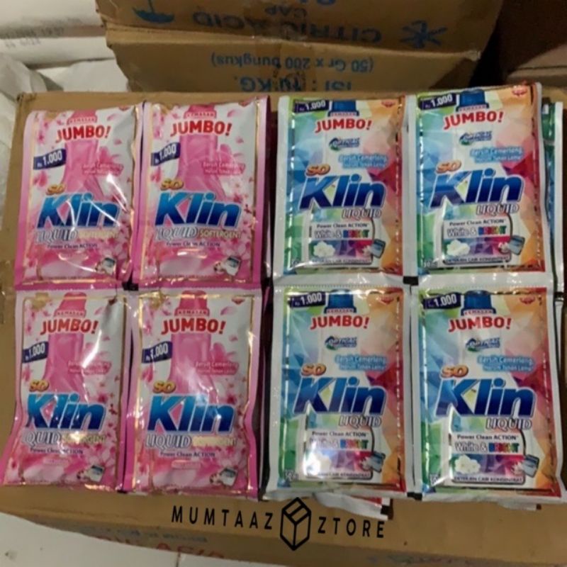 SO KLIN LIQUID RENCENG RP.1000 (1 RENCENG)