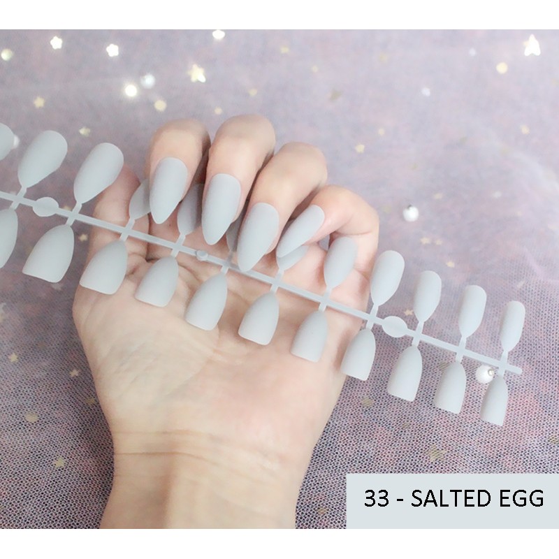 KUKU PALSU FAKE NAILS MATTE STILETTO STYLE  24PCS BAG 2 Y SERIES B