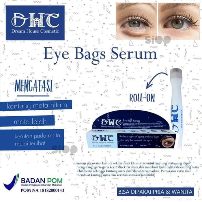DHC EYE BAGS EYEBAG SERUM ROLL ON BPOM - SERUM PENGHILANG KANTUNG MATA