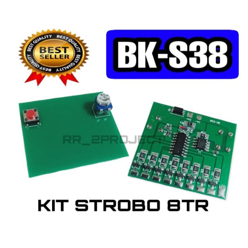 Kit Modul Strobe 8 Chanel - Kit Modul Led BK-S38 - Modul 8TR Combinasi