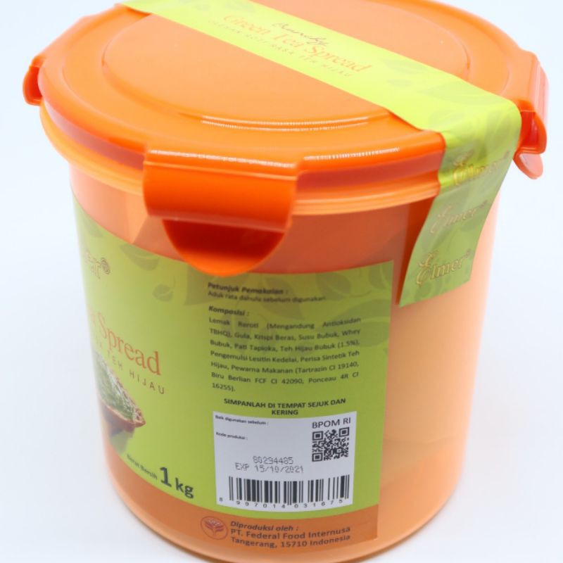 

ELMER GREEN TEA CRUNCHY /SELAI RENYAH RASA GREEN TEA UKURAN 1KG