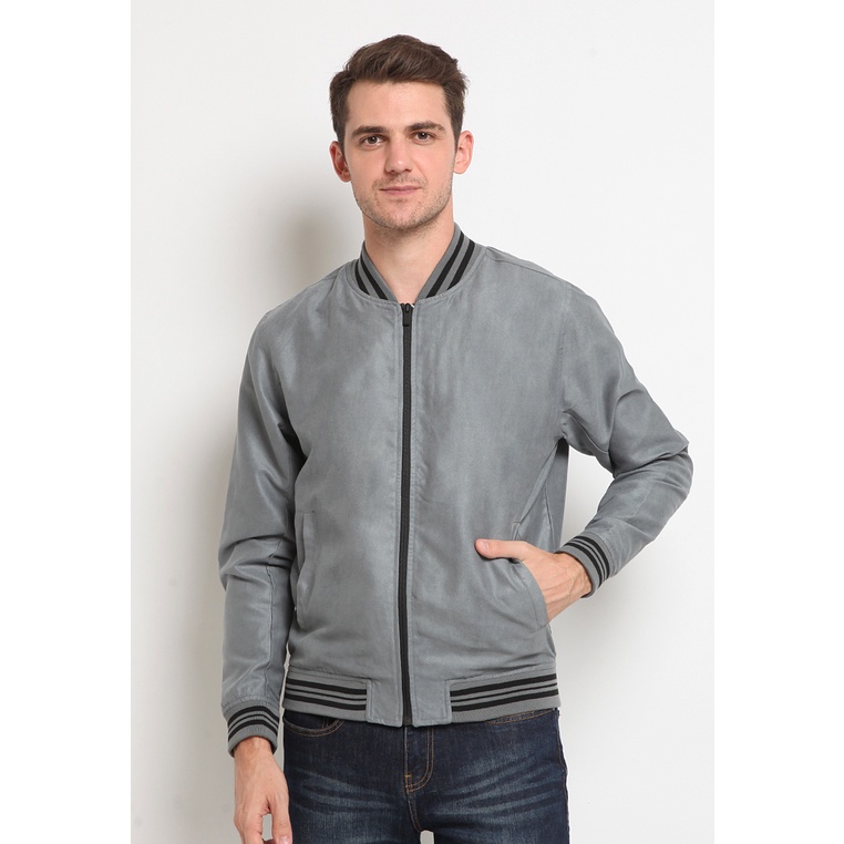 The Executive  Suede Bomber Jacket