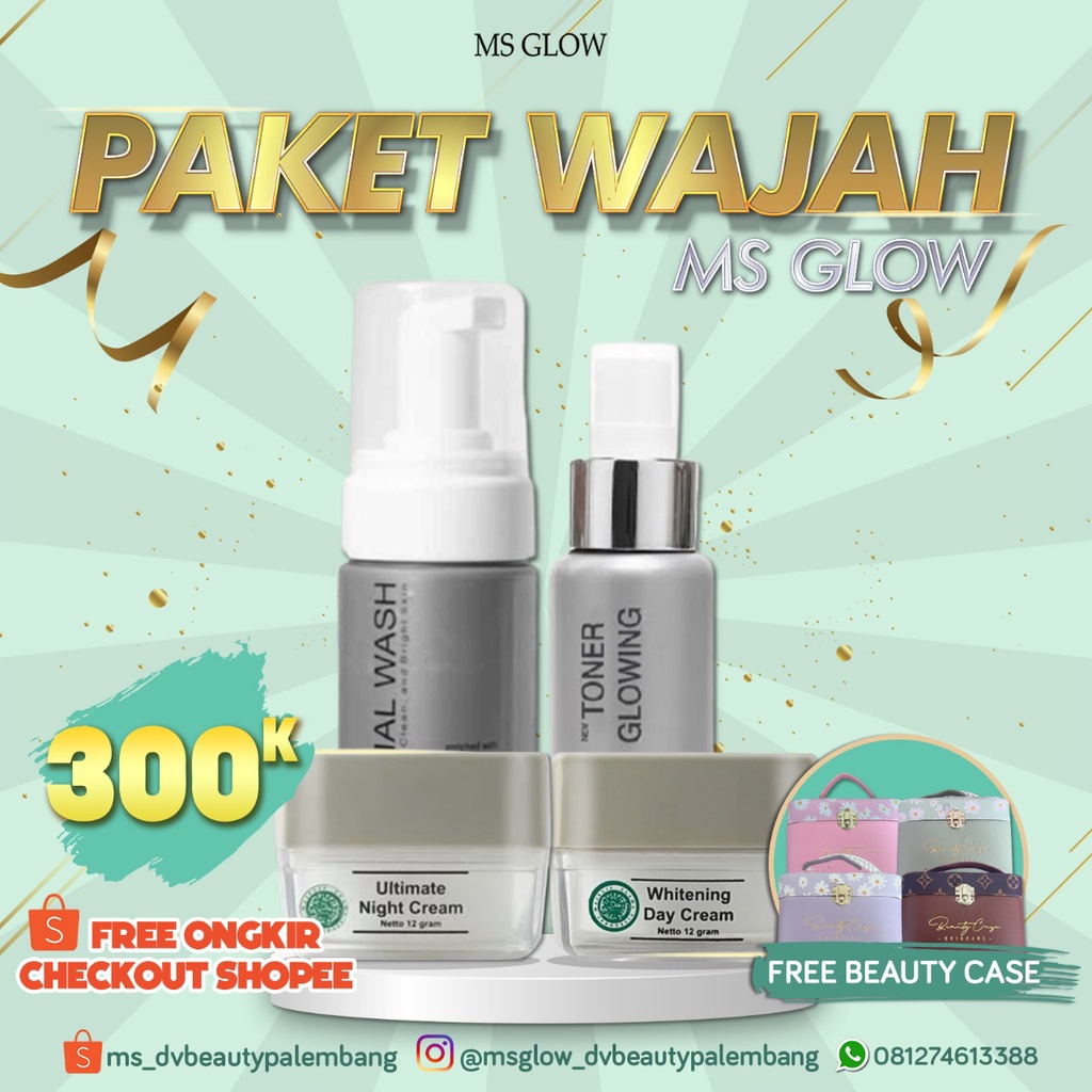 Ms Glow Paket Ultimate Skincare Ms Glow Ultimate Series Original 100%