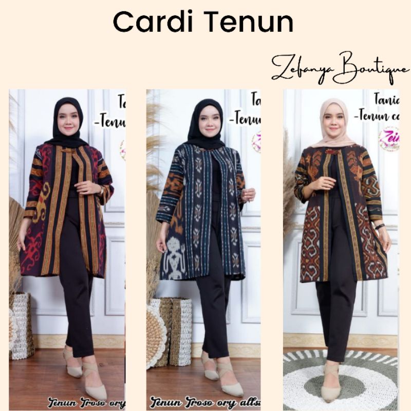 CARDI TENUN IKAT JEPARA- BAJU TENUN - OUTER TENUN - ATASAN TENUN - BOLERO TENUN