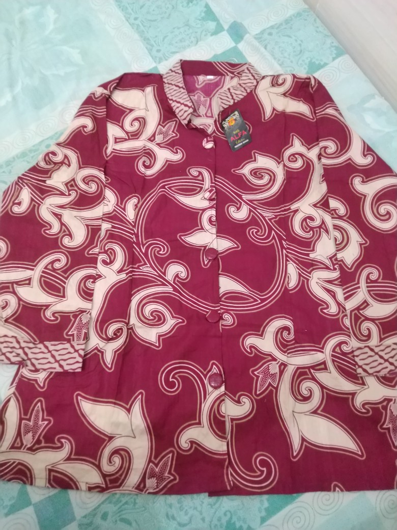 Atasan Batik Dolby Dolbi Dobby Doby Tenun Sutra Tulis Halus Katun Atbm Baron ,sarombit Atasan
