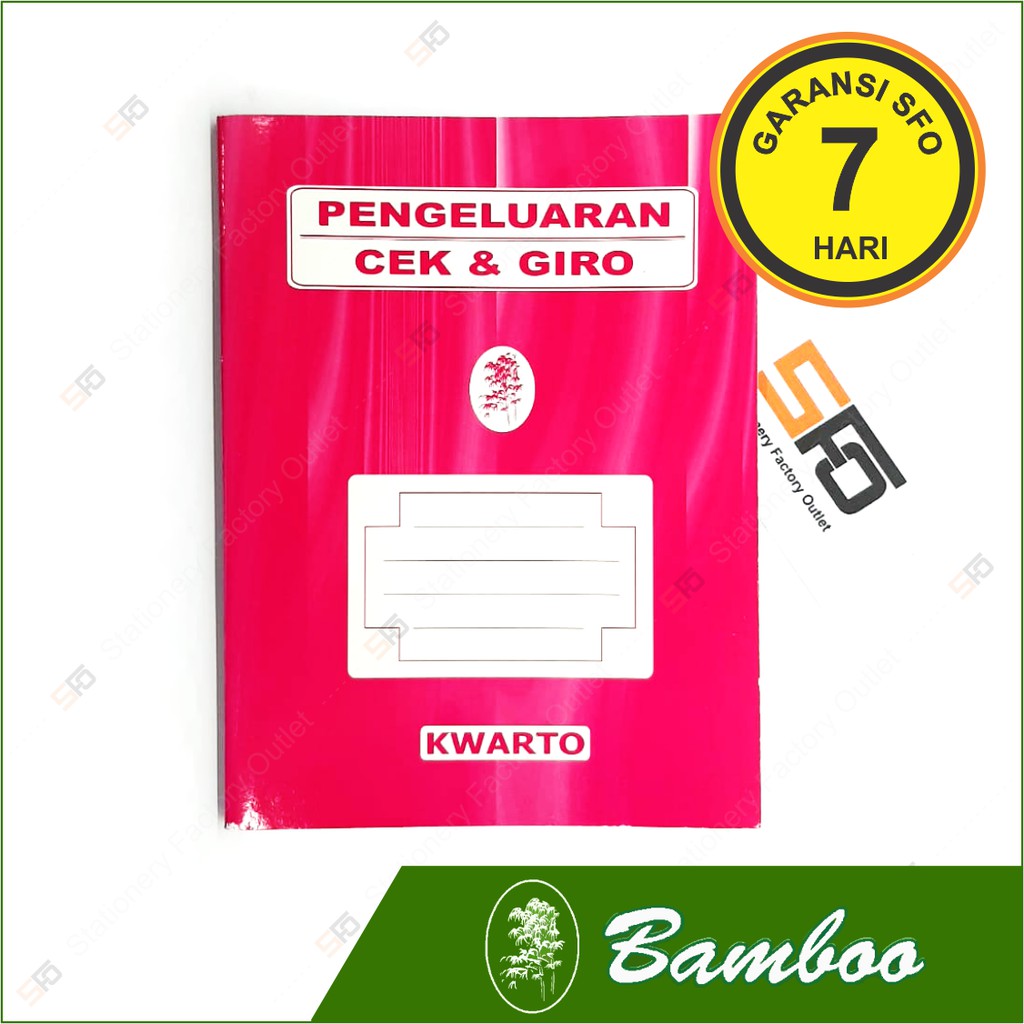 

Buku Pengeluaran Cek & Giro Bamboo - Kwarto