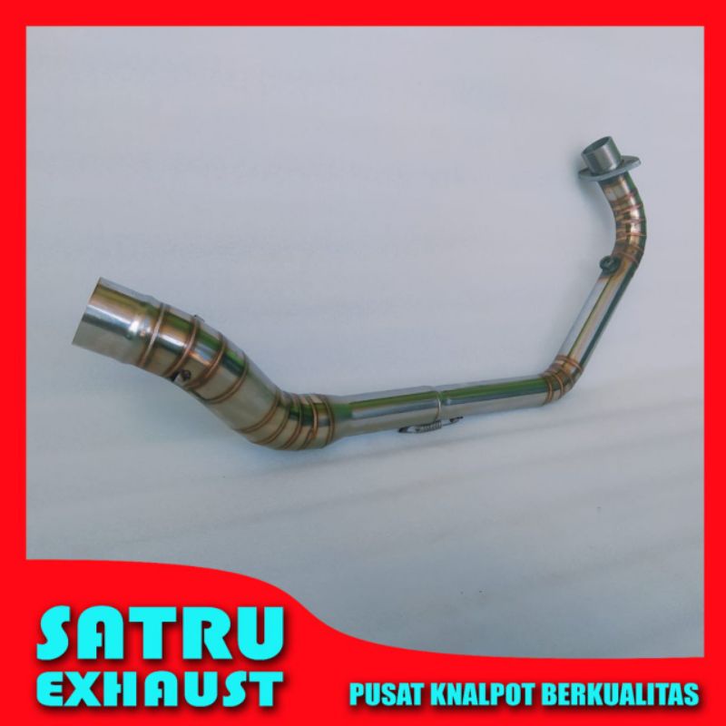 Leher pipa knalpot CBR150R Facelift - Cbr 150 facelift cbr 150 2021 full cacing stainless