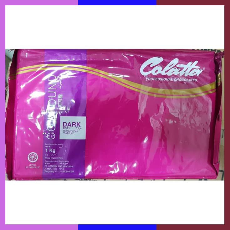 

Colatta Dark Compound 1 Kg / Coklat Blok Colata Hitam 1Kg