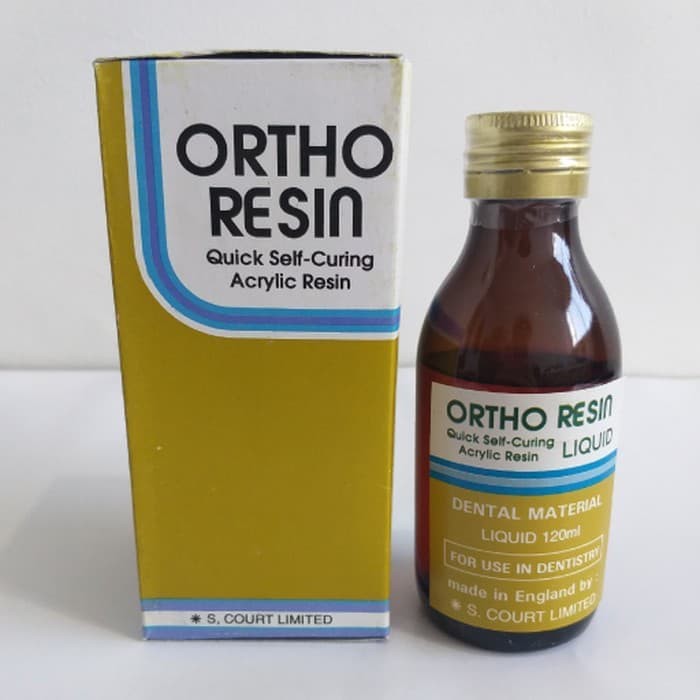 Ortho Resin Self Curing Acrylic Liquid 120 ml | Cairan Akrilik SC Cure Selfcure