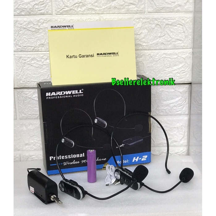 Microphone Wireless Headset Hardwell H-2