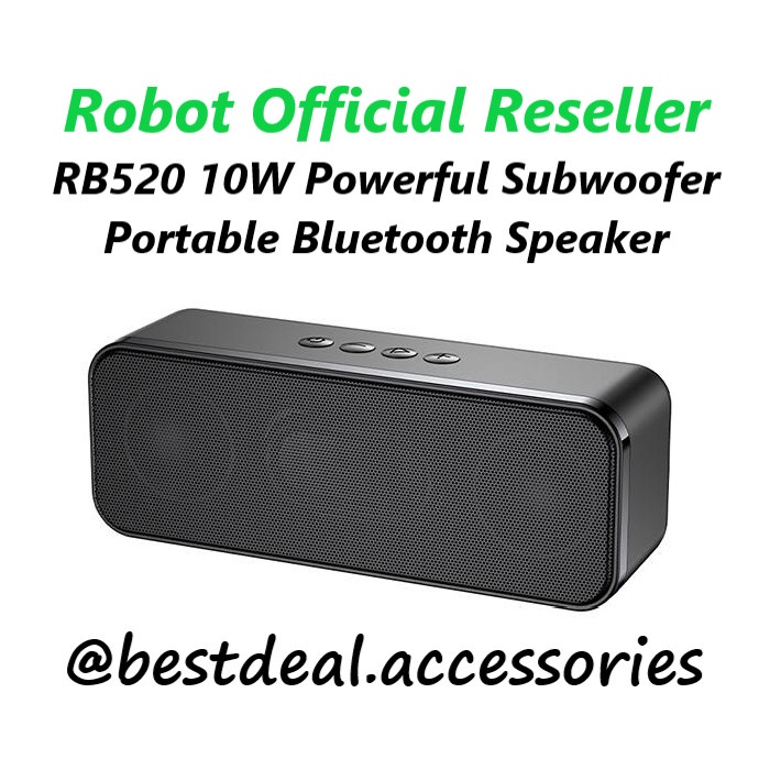 Robot Rb520 Portable Bluetooth Speaker 10W Subwoofer (New Rb220 Rb420)