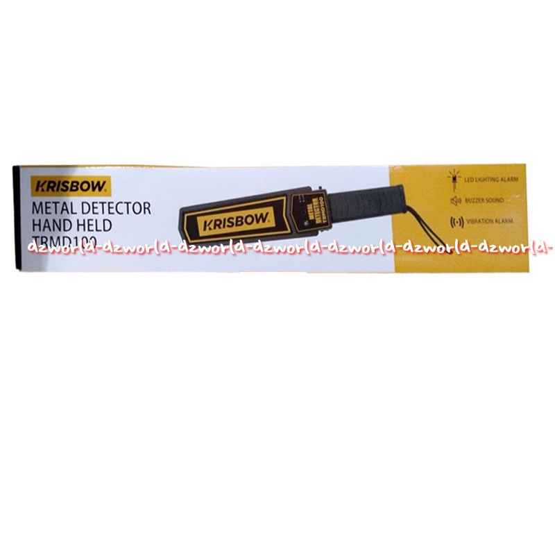 Krisbow Metal Detector Handheld 10154915 Alat Deteksi Benda Logam untuk Satpam Security