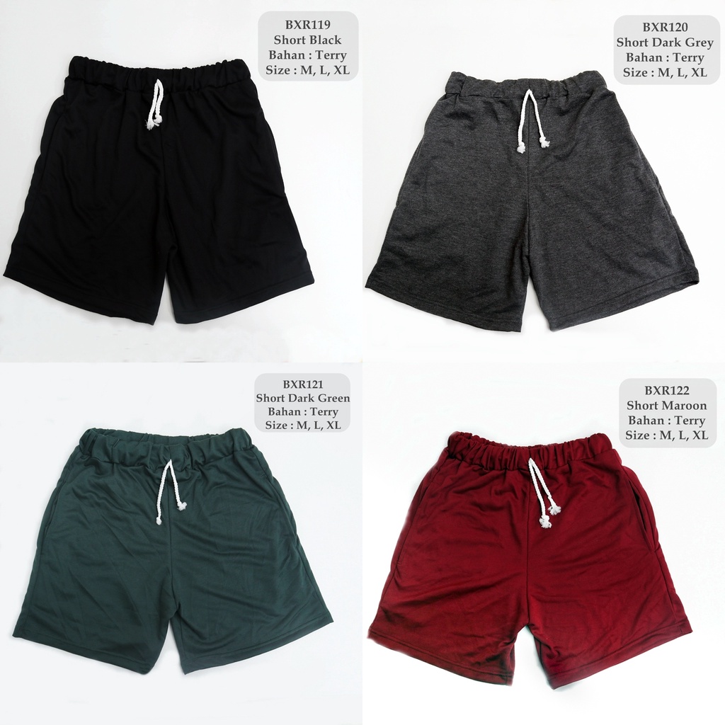 Celana Boxer Polos / Short Boxer / Celana Pendek Pria / Boxer Unisex G022