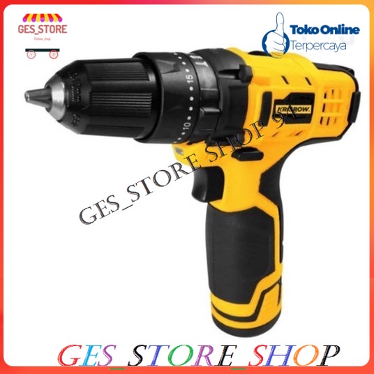 Ace Krisbow Bor Cordless 10 Mm Bor listrik Bor Portable Bor Tangan