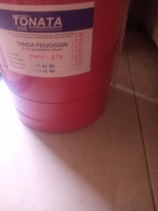 Apar 9kg Tonata / Foam 9 Kg / Set Komplit