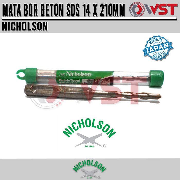 Mata Bor Tembok SDS 14mm X 210mm /  Mata Bor Beton Nicholson