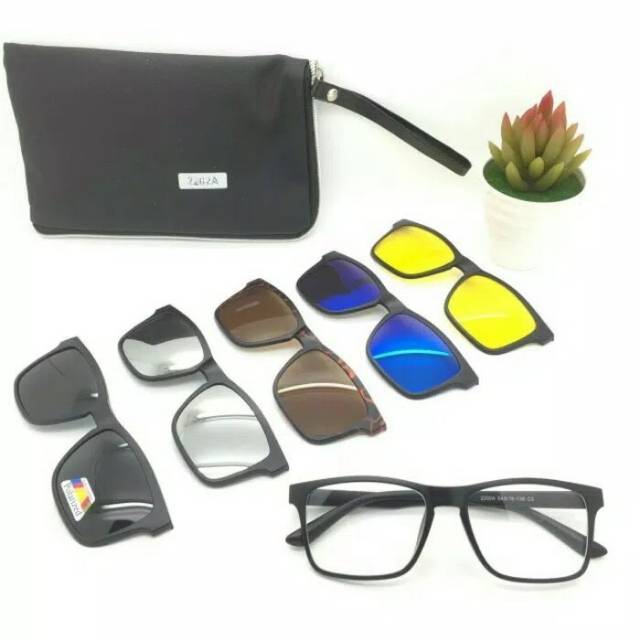 Frame clip on 5 lensa 2202 / 2202A kacamataku