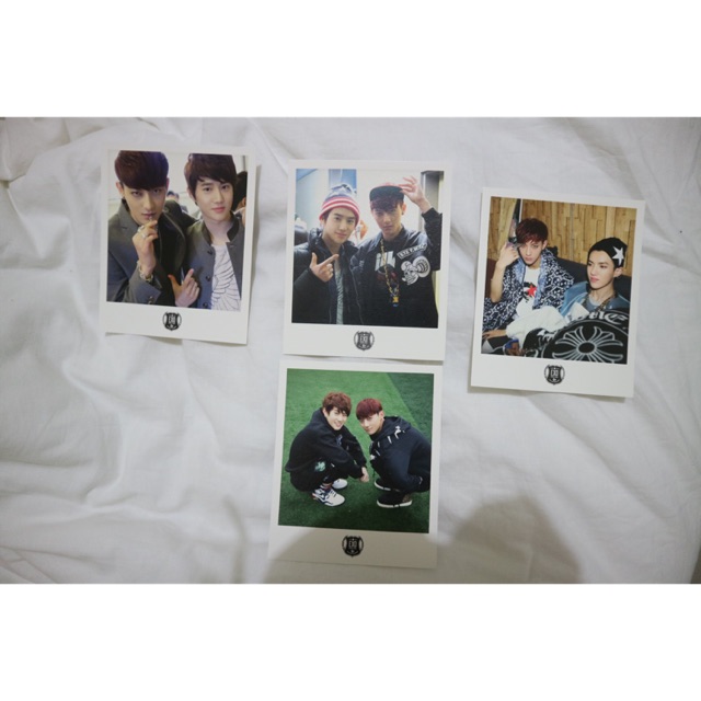 [EXO] Official Polaroid XOXO White Version - Suho Tao Photocard PC Postcard