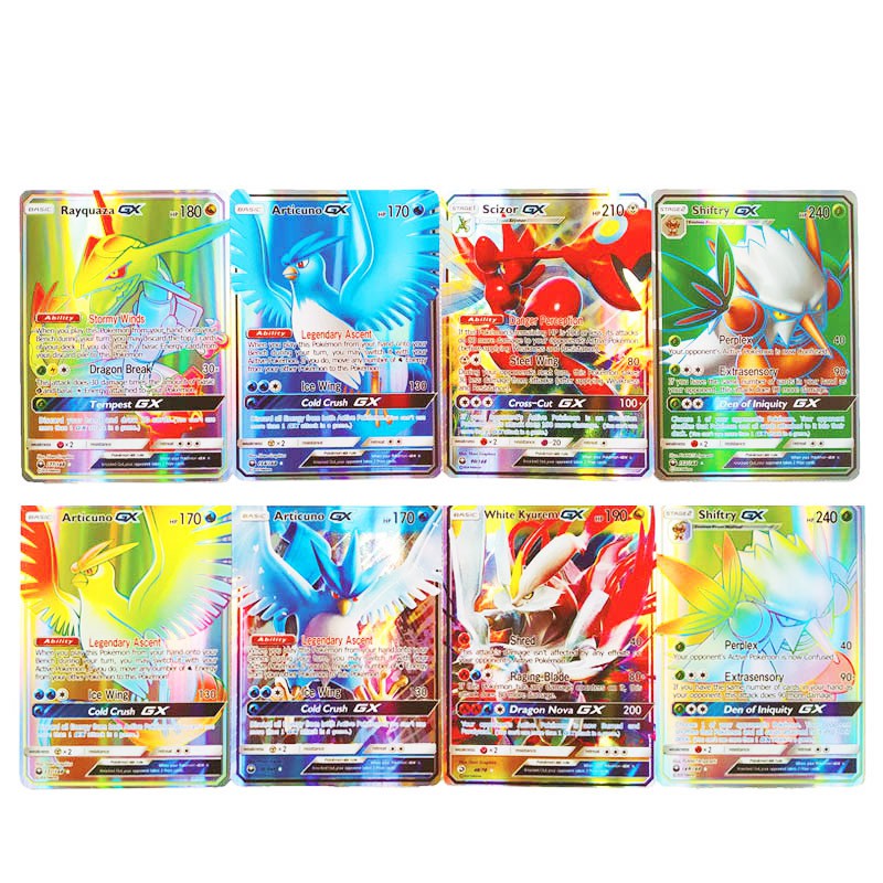 20 / 60pcs / 120pcs Kartu Pokemon GX Trainer Mega Trading Untuk Koleksi