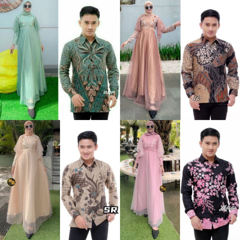 BAJU SERAGAM BATIK COUPLE GAMIS PASANGAN SARIMBIT KELUARGA CUSTOM ANAK / ATASAN KEMEJA PRIA JUMBO / 