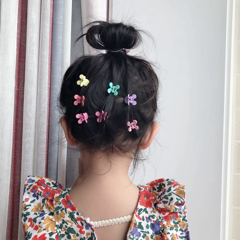 20Pcs/Pack  Girls Mini Hair Claws Hairpin /  Colorful Flower Hair Jaw Clip /  Baby Side Barrette Hair Claws Clamp / Children Hairpin Hair Accessories