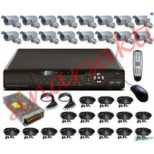 Paket cctv 16 Channel 1000tvl ( Komplit tinggal pasang aja bro )