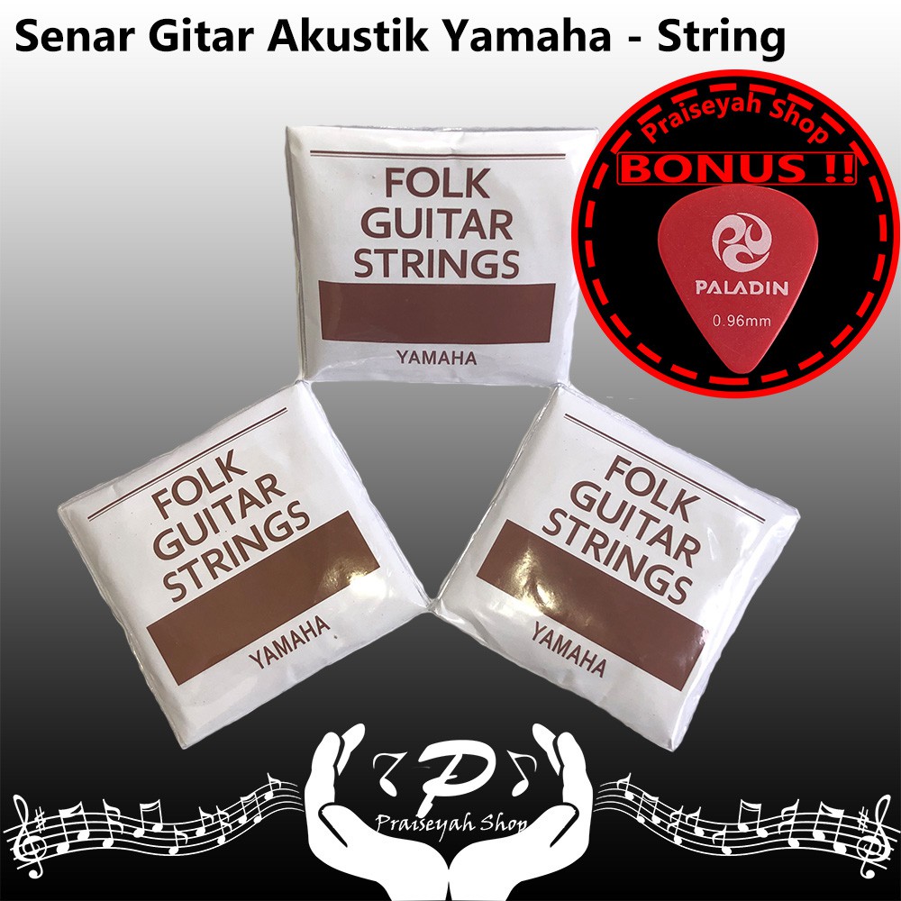 Yamaha Senar Gitar Akustik String Original Guitar Accoustic Folk