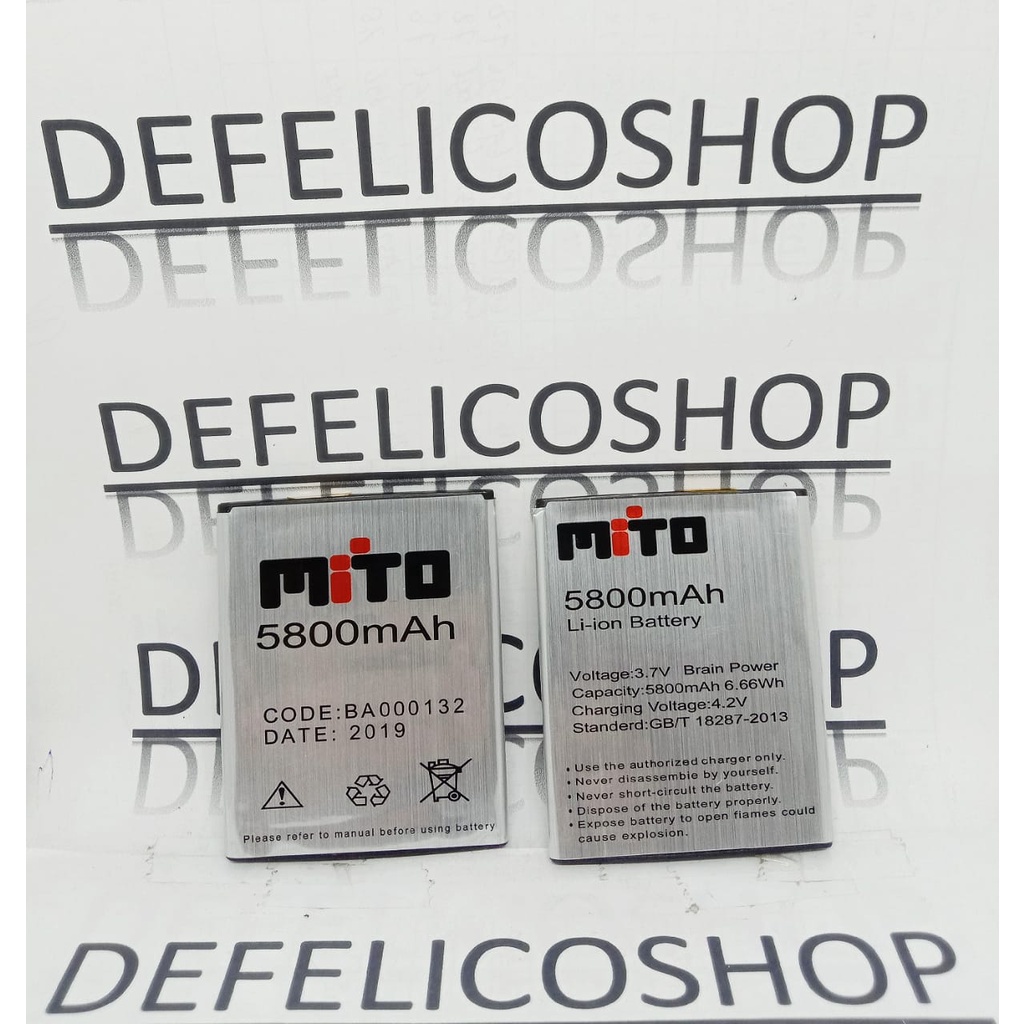 Baterai Mito A880 A990 BA000132 Ori Original Batrai Batre HP