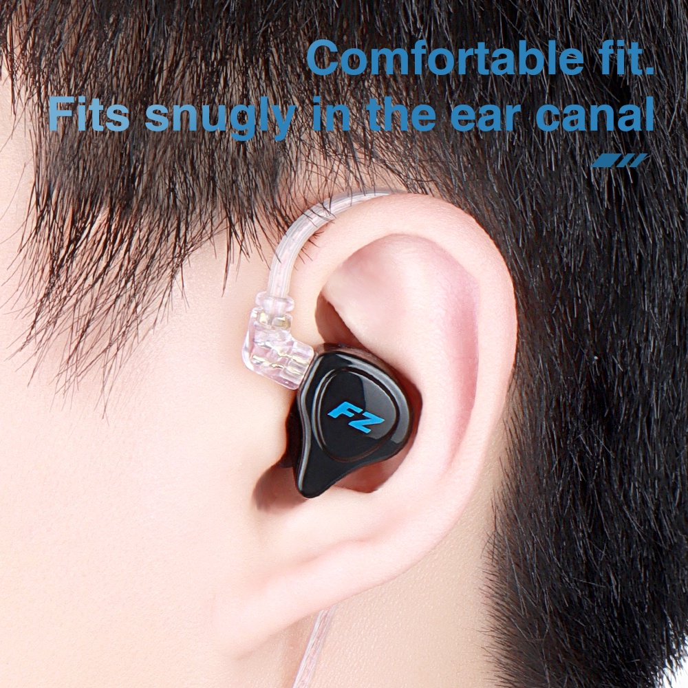 Fz ZS1 Earphone In ear HIFI Dynamic Stereo Bass Untuk Olahraga