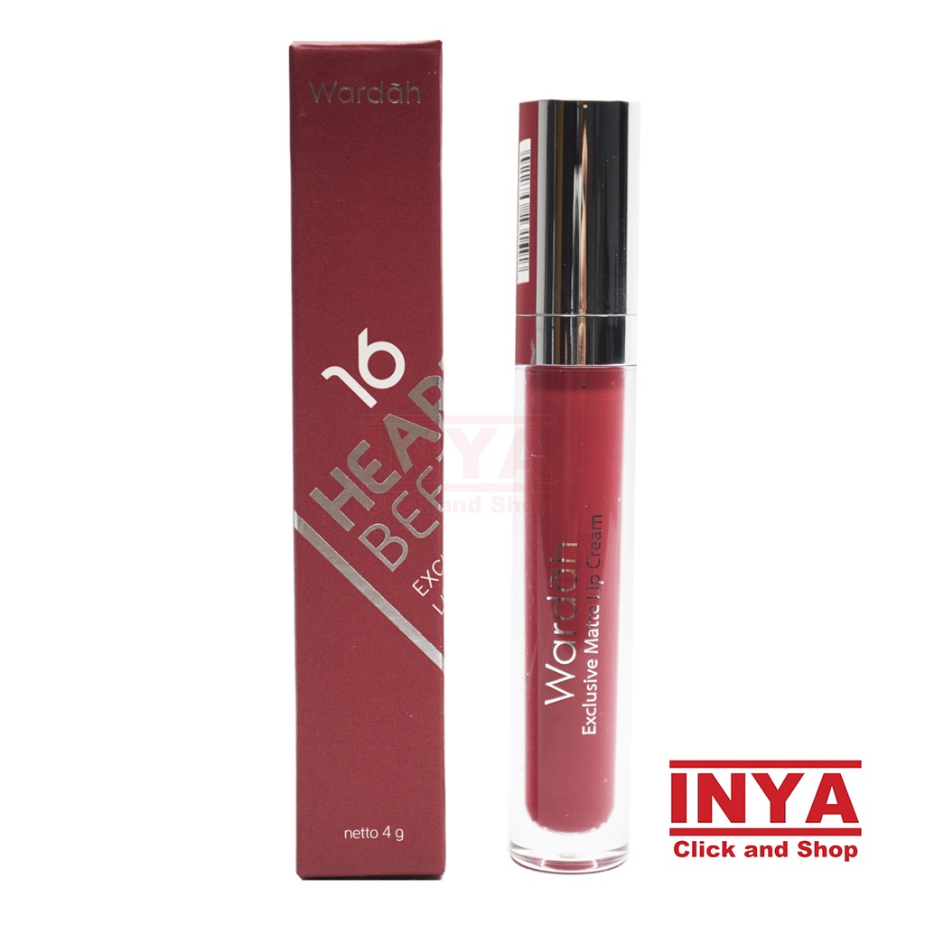 WARDAH EXCLUSIVE MATTE LIP CREAM 16 HEARTBEET 4gr