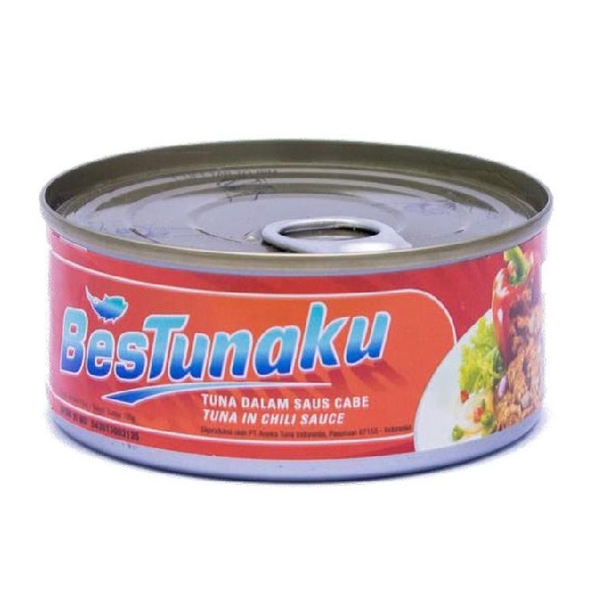 

tuna flake dalam saus cabe bestunaku merah 150