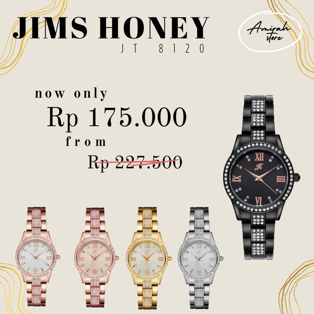 Jam Tangan Wanita Jims Honey JT 8120 / Women Watch / Jam Tangan Analog / Jam Tangan Wanita