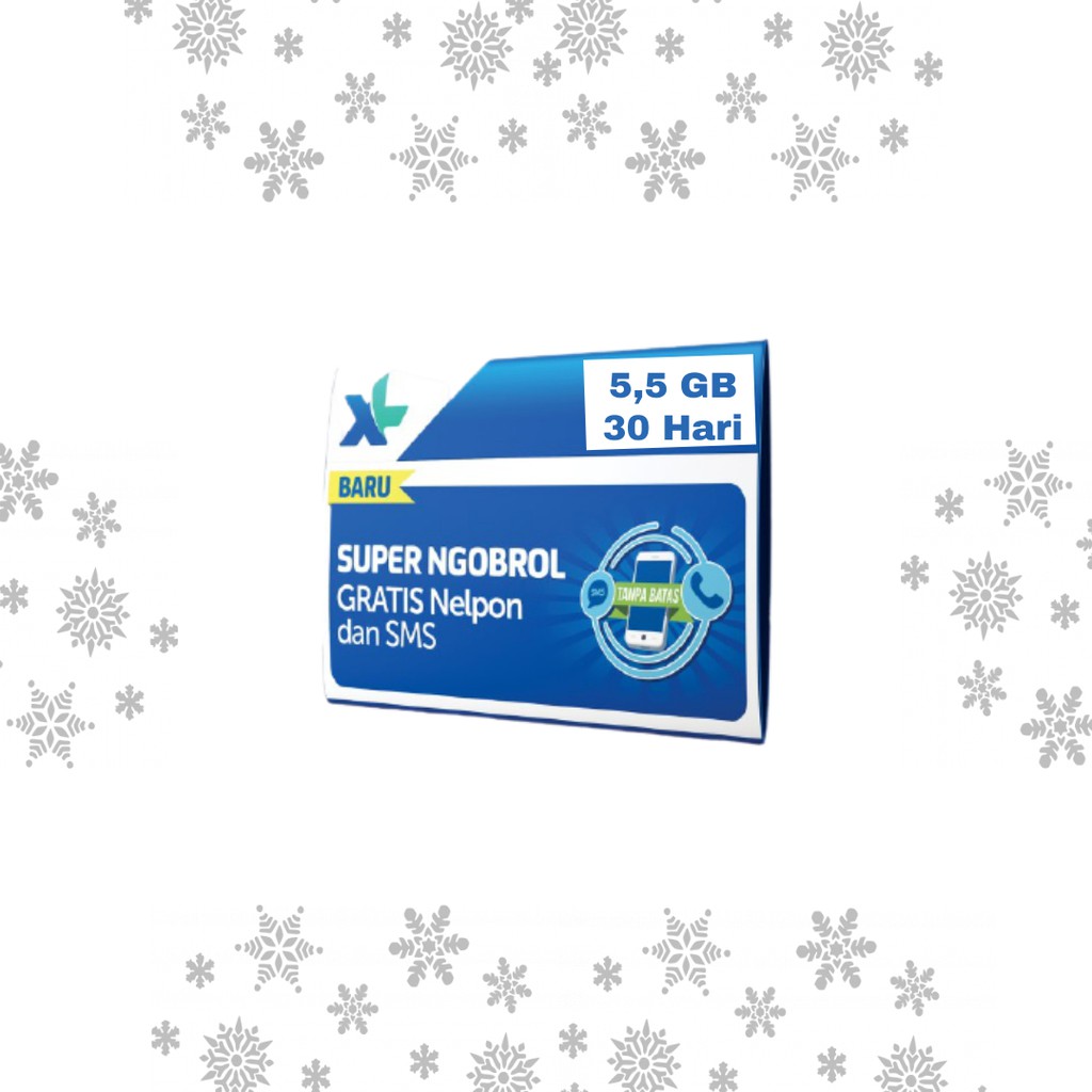 Kartu Perdana XL Unlimited Turbo Kuota 5,5 GB Xtra Combo lite