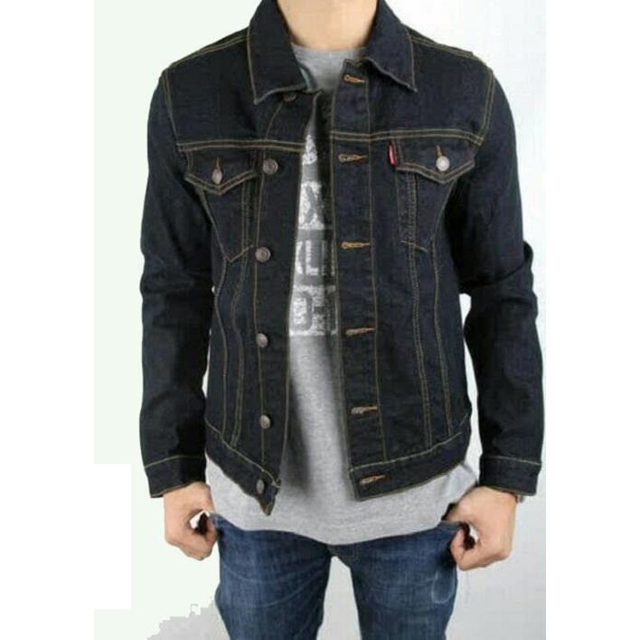 NEW ITEM BEST SELLER!!! JAKET JEANS PRIA TERB Gakuran Genji Crows Zero Su F Bandung Cowok Trend Q7Y3